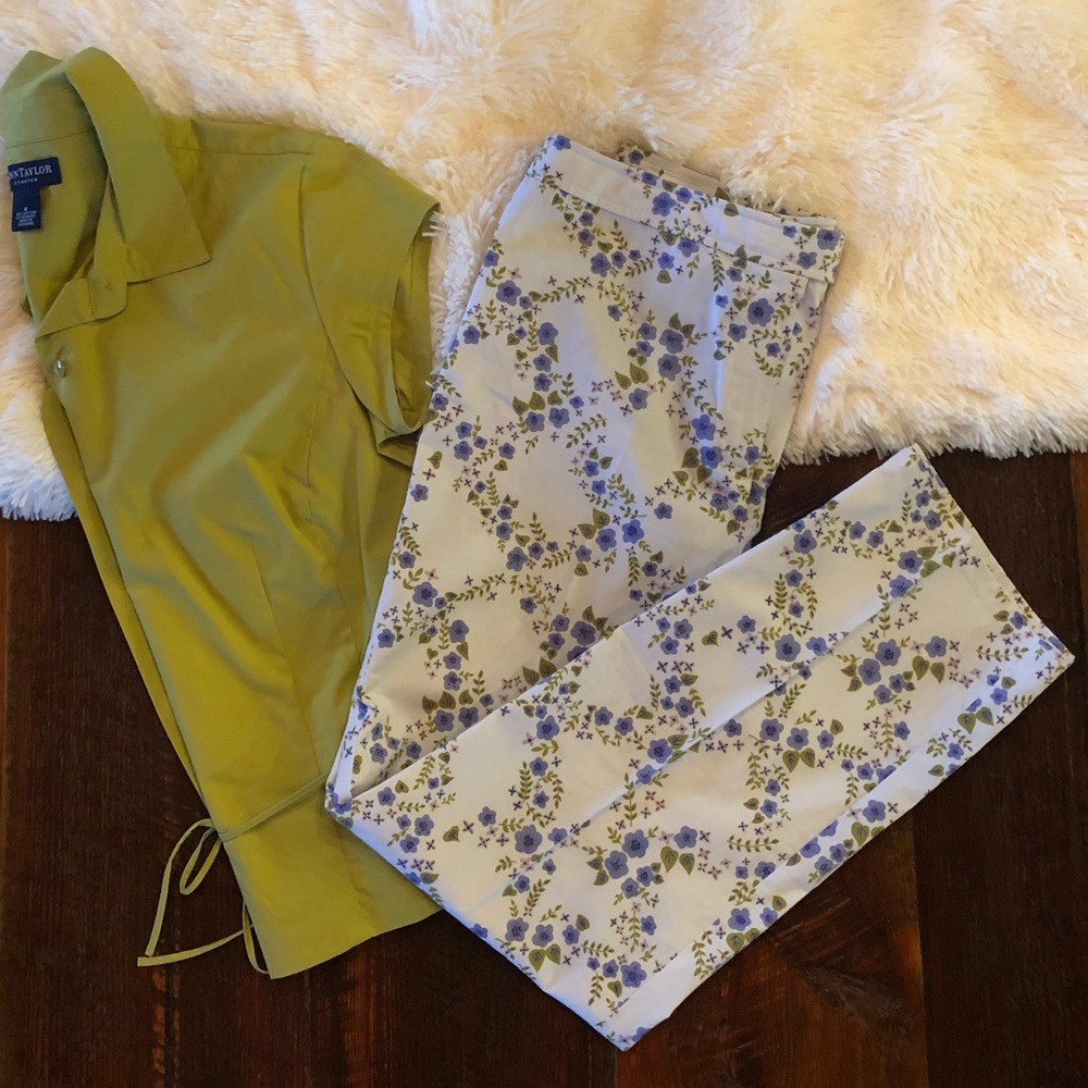 Ann Taylor Loft Stretch Cropped Pants